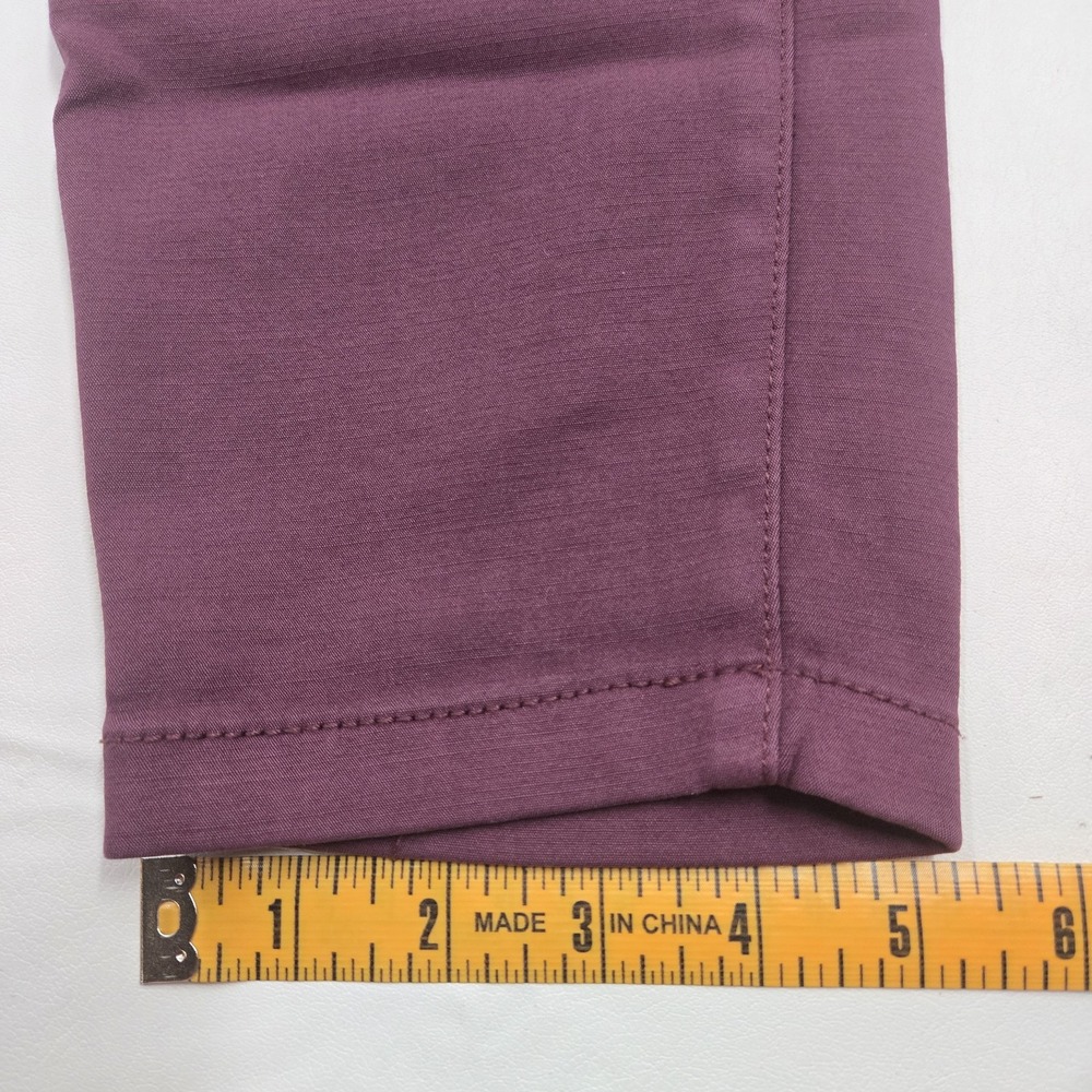 Lila Ryan Women's Pants Wine Colored Chino Straight Leg - Picture 15 of 15
